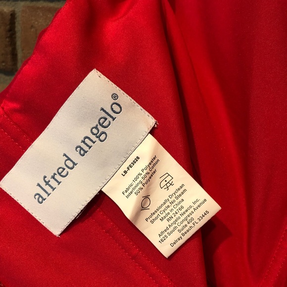 Alfred Angelo knee-length one-shoulder fuschia dress size 6 - Picture 10 of 14